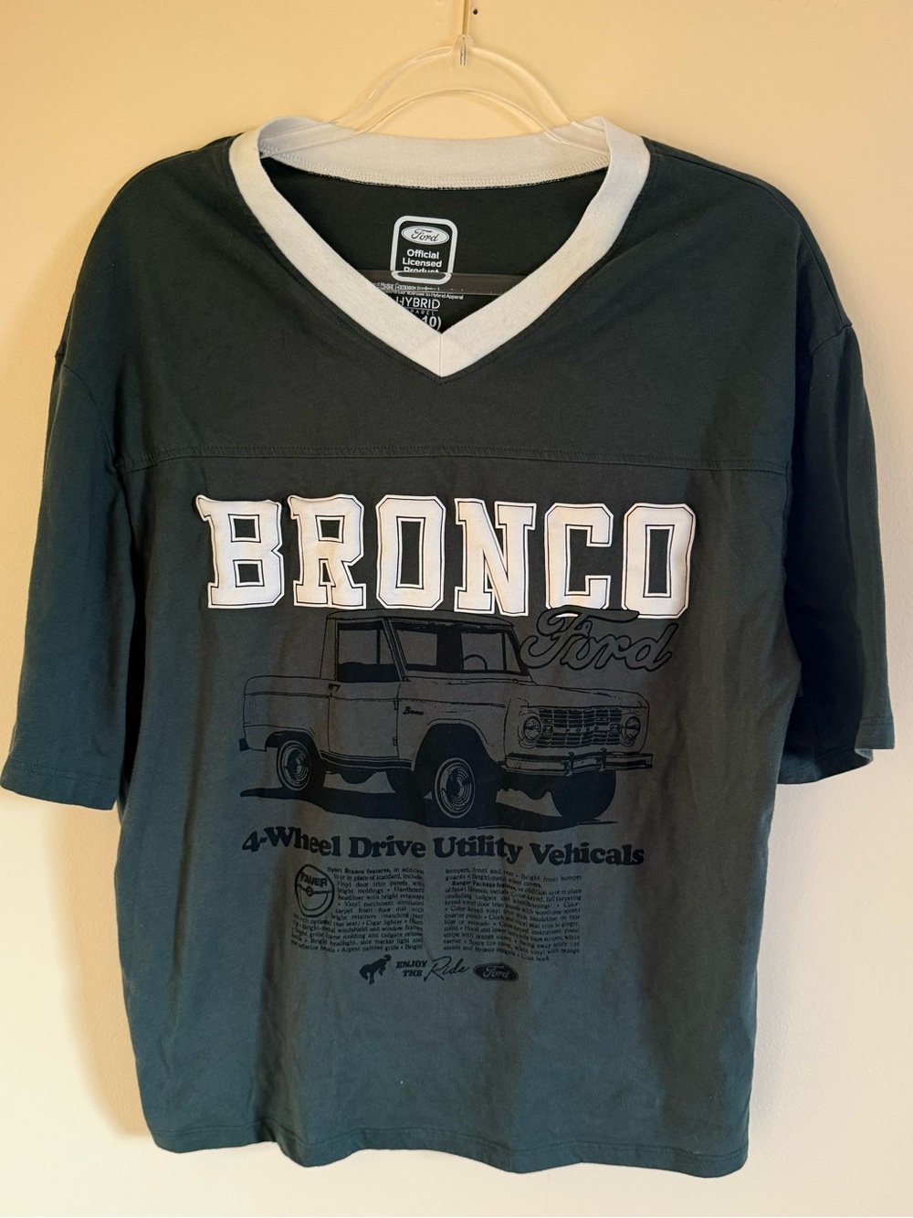 Official Ford Bronco Graphic Tee in Dark Green